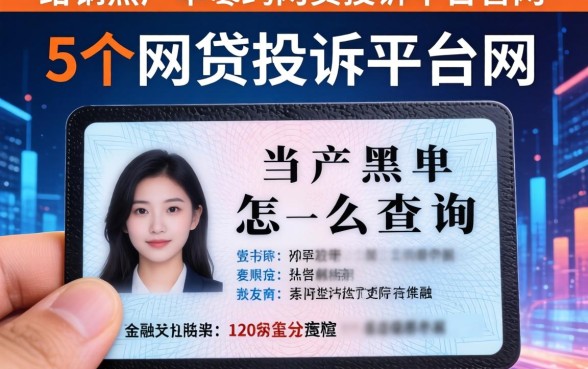 身份证黑名单怎么查询，归纳5个网贷投诉平台官网