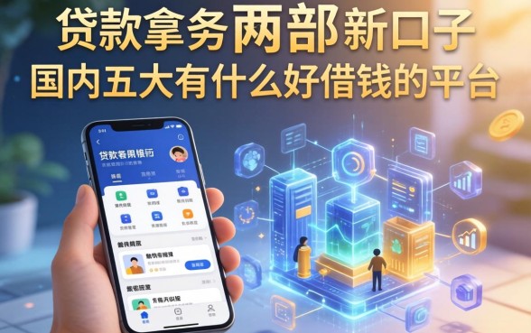 贷款拿手机两部新口子，国内五大有什么好借钱的平台