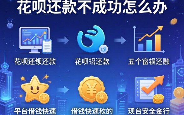 花呗还款不成功怎么办，分析五个平台借钱快速安全容易通过