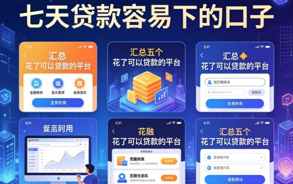 七天贷款容易下的口子，汇总五个花了可以贷款的平台