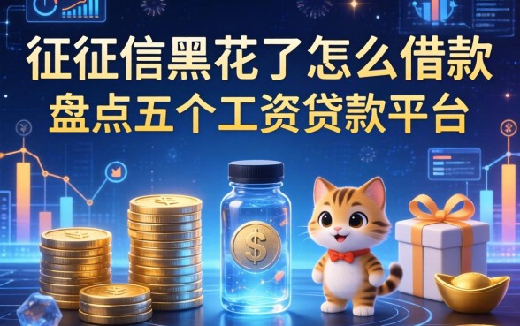 征征信黑花了怎么借款，盘点五个工资贷款平台