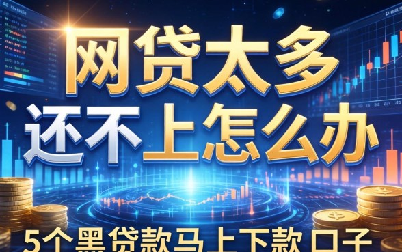 网贷太多还不上怎么办，整合5个黑贷款马上下款的口子