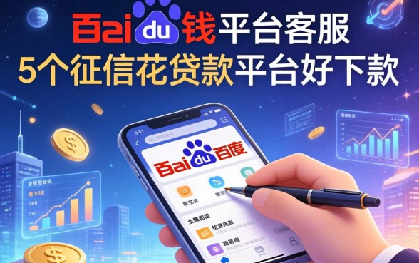 百度借钱平台客服电话，归纳5个征信花贷款平台好下款