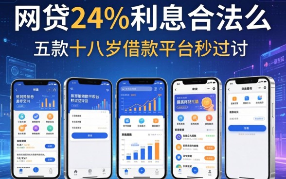 网贷24%利息合法么，探讨五款十八岁借款平台秒过的软件