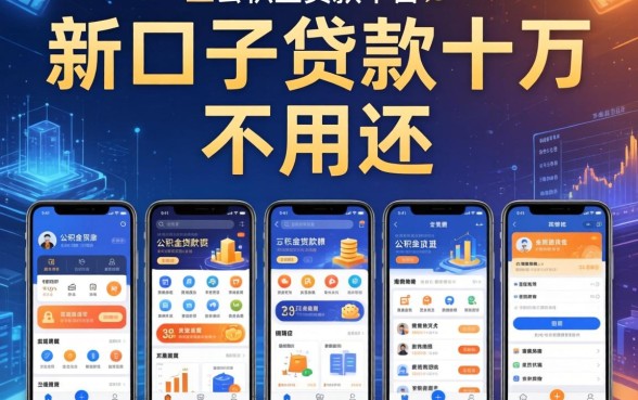 新口子贷款十万不用还，总结五个公积金贷款平台app