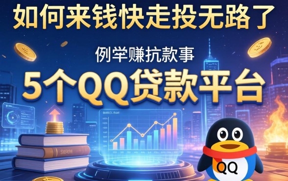 如何来钱快走投无路了，例举5个qq贷款平台