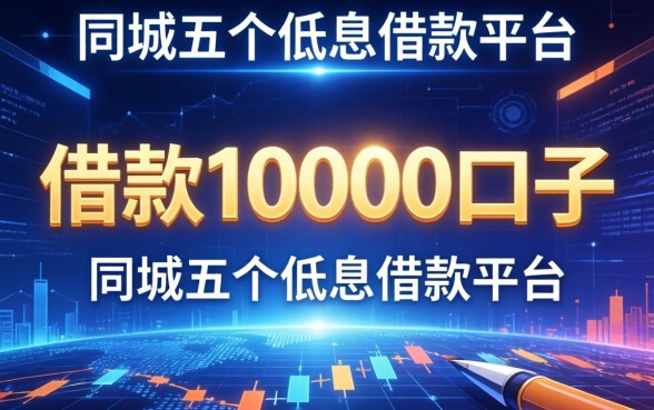 借款10000的口子，同城五个低息借款平台