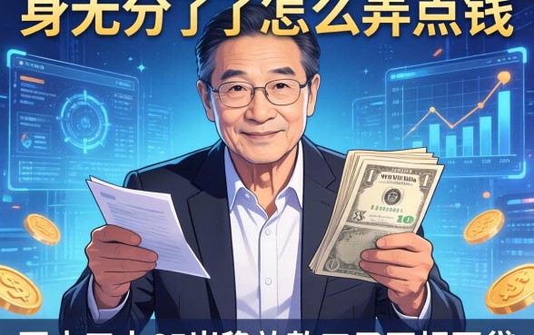 身无分文了怎么弄点钱，国内五大65岁稳放款口子正规网贷