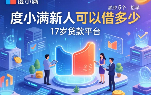 度小满新人可以借多少，例举5个17岁贷款平台