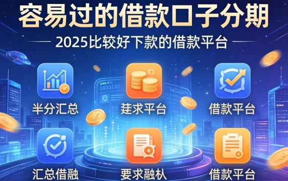 容易过的借款口子分期，汇总五个2025比较好下款的借款平台
