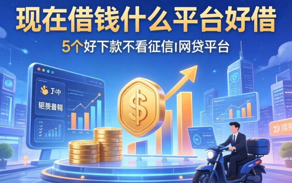 现在借钱什么平台好借，例举5个好下款不看征信的网贷平台