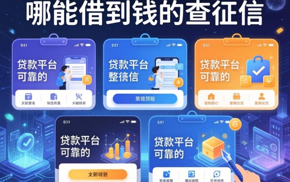 从哪能借到钱不查征信，整理五个贷款平台可靠的