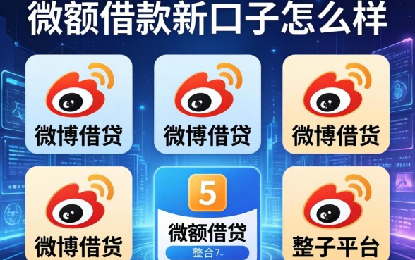 微额借款新口子怎么样，整合5个类似微博借钱的平台