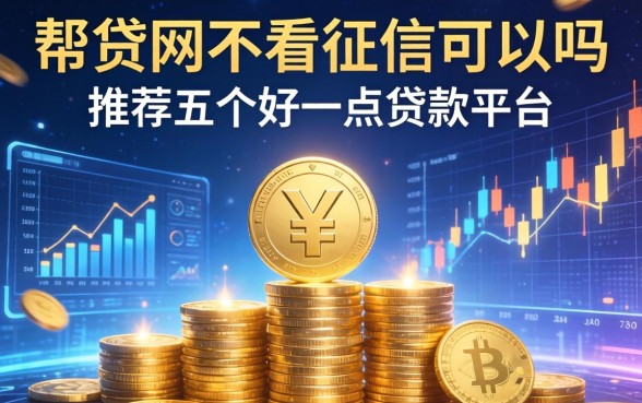 帮贷网不看征信可以吗，推荐五个好一点的贷款平台