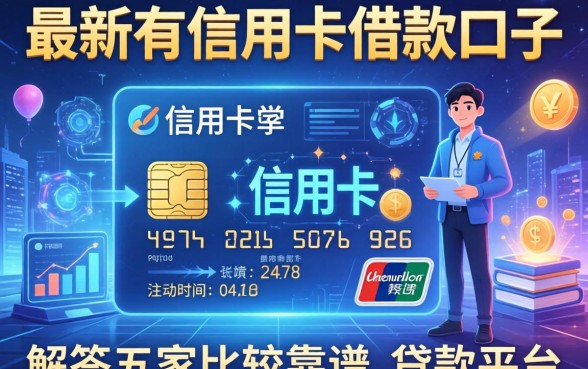 最新有信用卡借款口子，解答五家比较靠谱的贷款平台