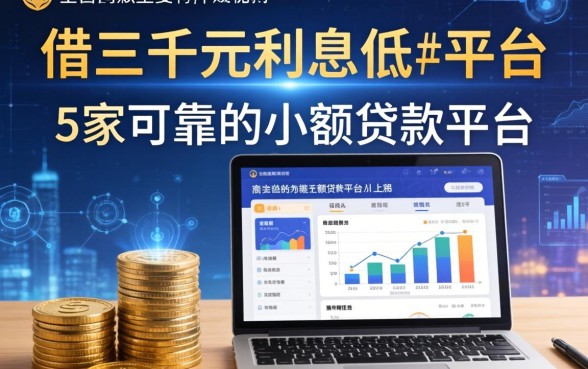 借三千元利息低的平台，阐述5家可靠的小额贷款平台