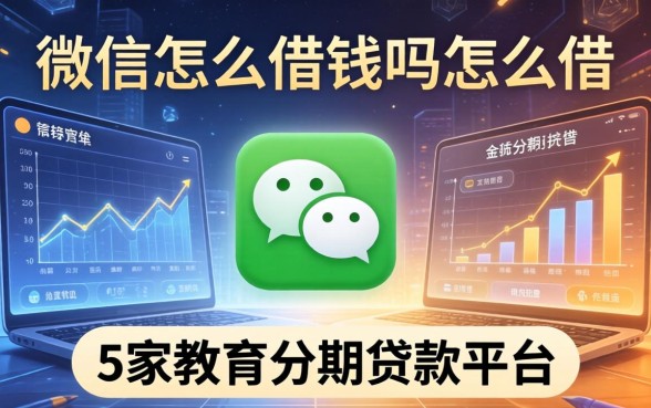 微信怎么借钱吗怎么借，阐述5家教育分期贷款平台