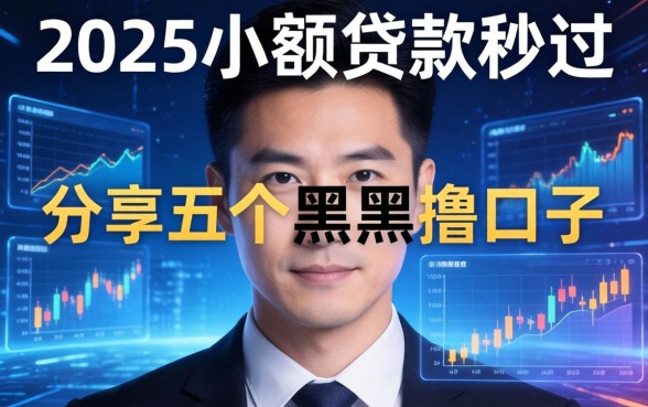 2025小额贷款秒过，分享五个黑户撸口子