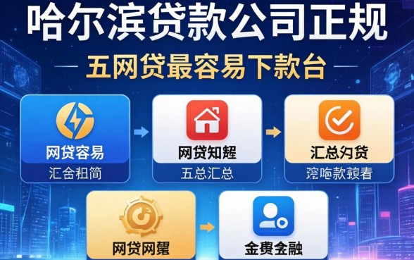 哈尔滨贷款公司正规的，汇总五个网贷最容易下款的平台