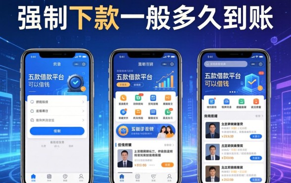 强制下款一般多久到账，探讨五款借款平台可以借钱