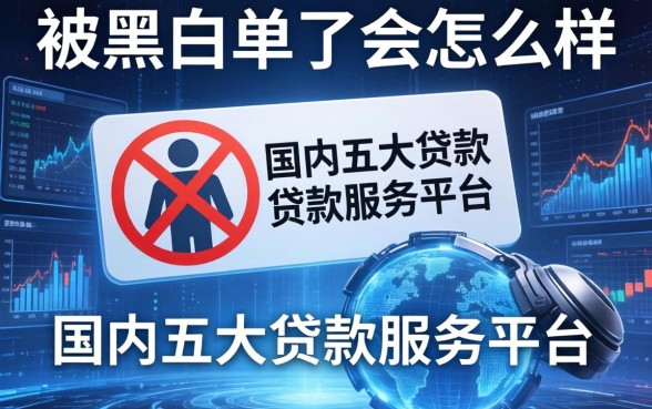 被上黑名单了会怎么样，国内五大贷款服务平台