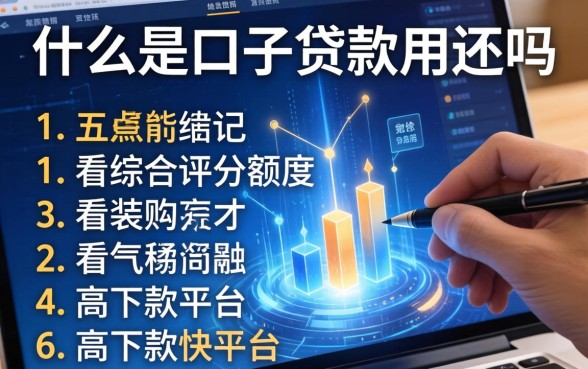 什么是口子贷款用还吗，总结五个不看综合评分额度高下款快平台