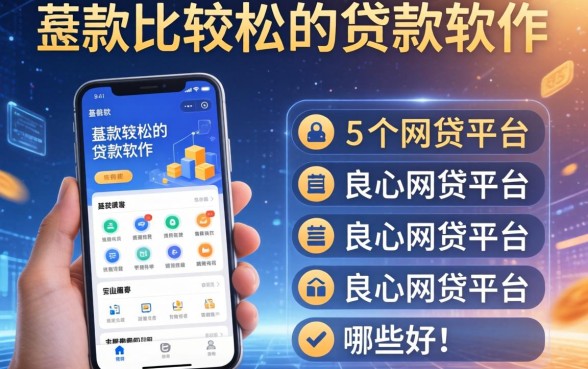 下款比较松的贷款软件，归纳5个良心网贷平台哪些好