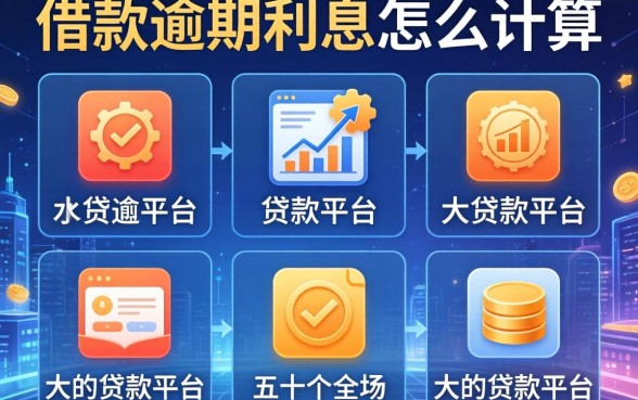 借款逾期利息怎么计算，分析五个大的贷款平台