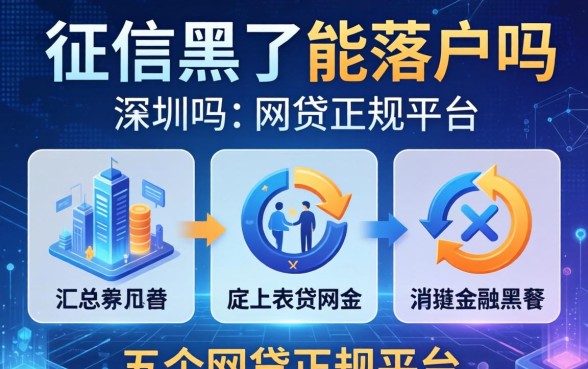 征信黑了能落户吗深圳，汇总五个网贷正规平台