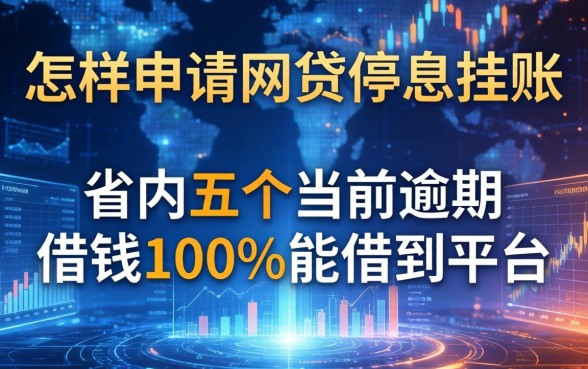 怎样申请网贷停息挂账，省内五个当前逾期借钱100%能借到平台