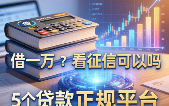 借一万不看征信可以吗，整合5个贷款正规的平台