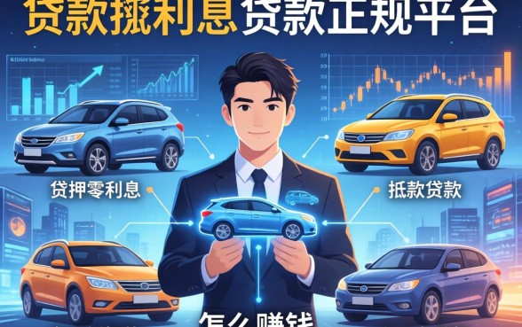 贷款零利息他怎么赚钱，分析五个车辆抵押贷款正规平台