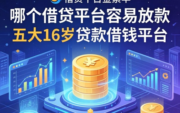 哪个借贷平台容易放款，五大16岁贷款借钱的平台