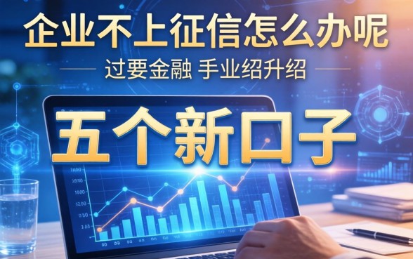 企业不上征信怎么办呢，介绍五个新口子
