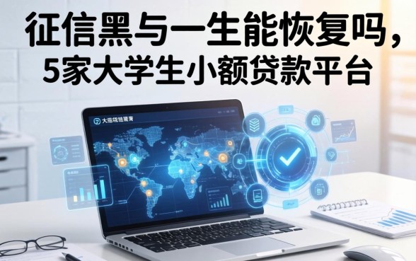 征信黑了一生能恢复吗，阐述5家大学生小额贷款平台
