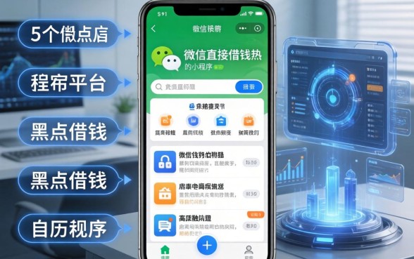 微信直接借钱的小程序，归纳5个黑户借钱的平台