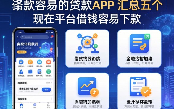 下款容易的贷款app，汇总五个现在平台借钱容易下款