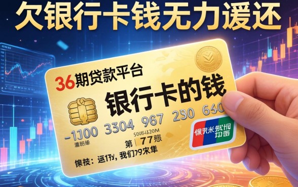 欠银行卡的钱无力偿还，归纳5个36期贷款平台
