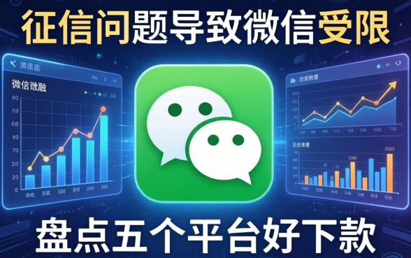 征信问题导致微信受限，盘点五个平台好下款