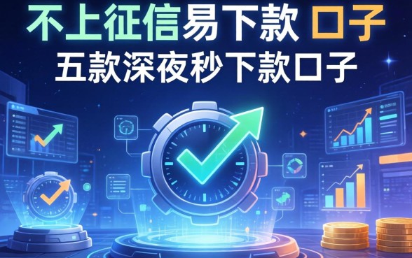 不上征信易下款的口子，探讨五款深夜秒下款的口子