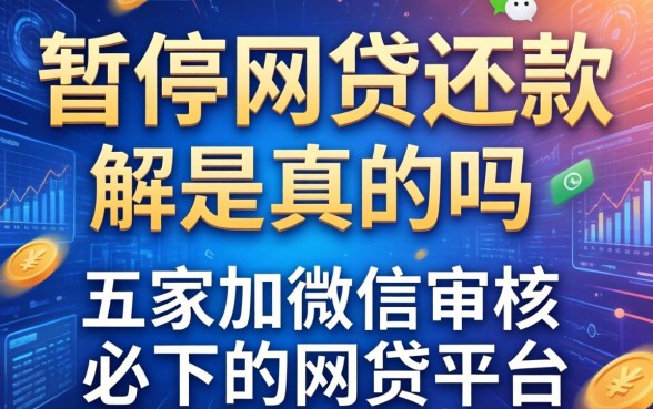 暂停网贷还款是真的吗，解答五家加微信审核必下的网贷平台