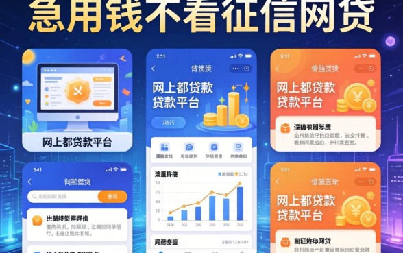 急用钱不看征信的网贷，分析五个网上都贷款平台