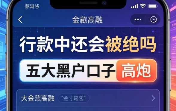 显示放款中还会被拒吗，五大黑户口子高炮