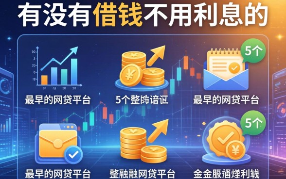 有没有借钱不用利息的，整合5个最早的网贷平台