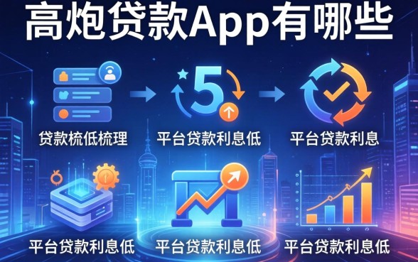 高炮贷款app有哪些，梳理5个平台贷款利息低