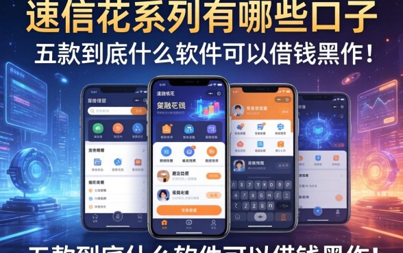 速信花系列有哪些口子，探讨五款到底什么软件可以借钱黑户
